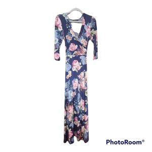 Long maxi floral dress
